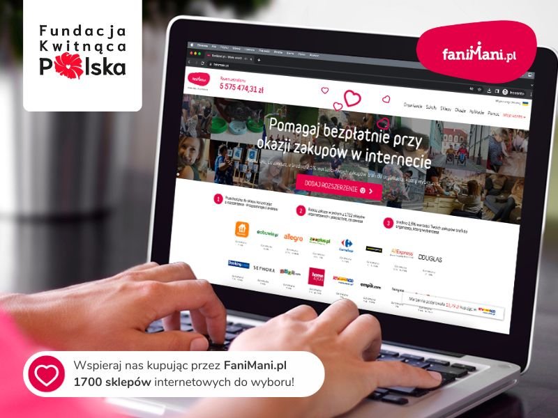 FaniMani KwitnacaPolska Darowizny od Zakupów Online